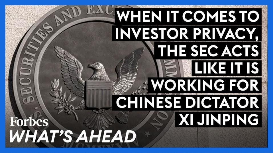 The SEC Acts Like It Is Working For Chinese Dictator Xi Jinping